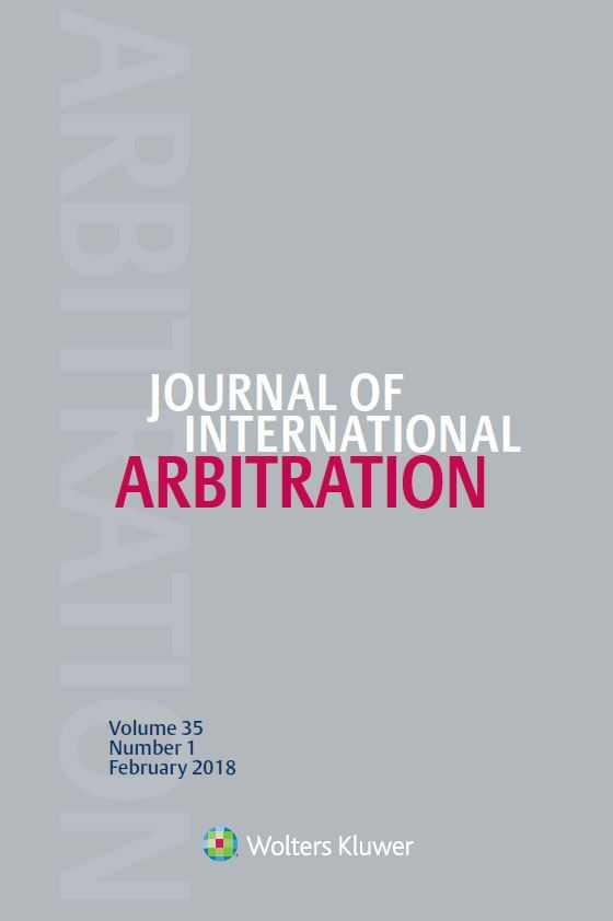 Journal of International Arbitration Online by KLI/TURPIN