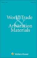World Trade & Arbitration Materials Online by KLI/TURPIN